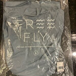 Free Fly Rash Guard Long Sleeve Blue Shirt
